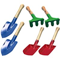BESPORTBLE 6 Piezas Herramientas de Jardín para Niños Juegos de Palas de Juguete de Playa Herramientas de Jardinería de…